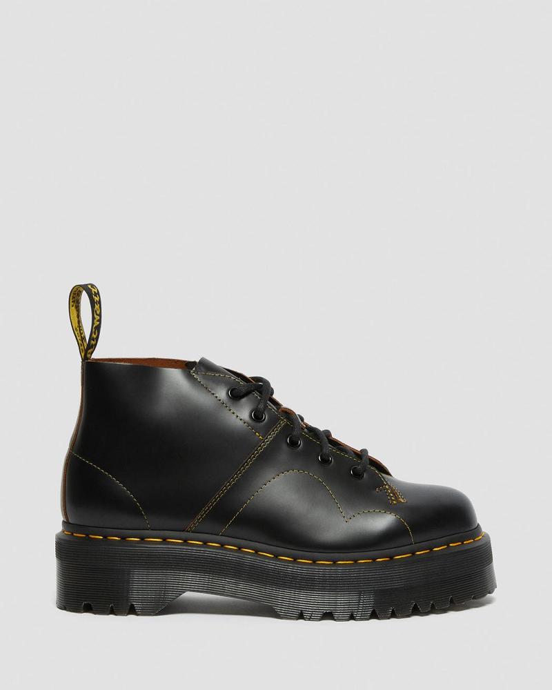 Dr Martens Church Platform Abestøvler Dame Sort | DK 226XYU